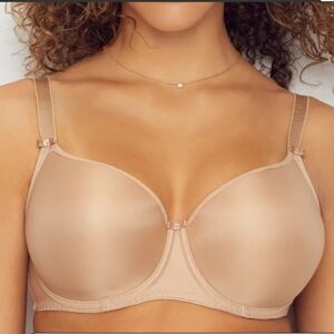 30H UK, 30K US fantasie tshirt smoothing bra nwot nude tan beige
